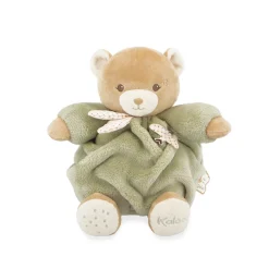 Peluche ours Patapouf 17cm vert