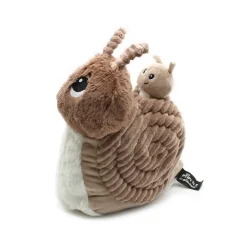 Peluche Ptipotos maman escargot Speedou et son bébé brun