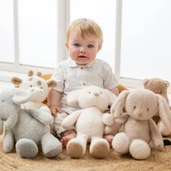 Peluche - Souris Teddy - Ecru - 34 cm