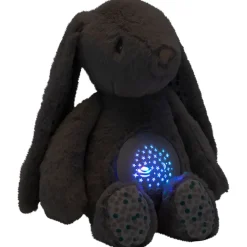 Peluche veilleuse musicale avec projecteur Célestin le lapin