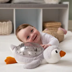Peluche veilleuse Tranquil Penguin rechargeable