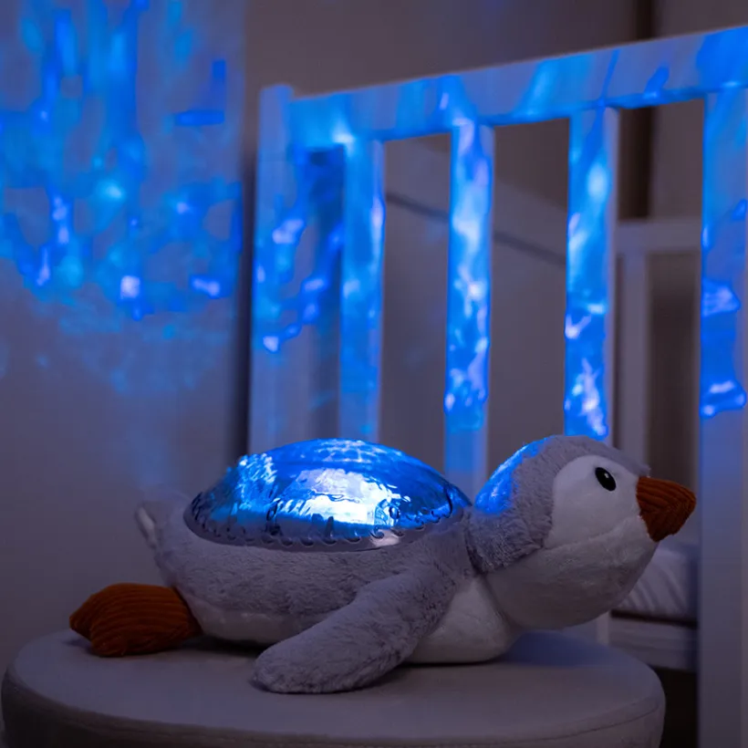 Peluche veilleuse Tranquil Penguin rechargeable