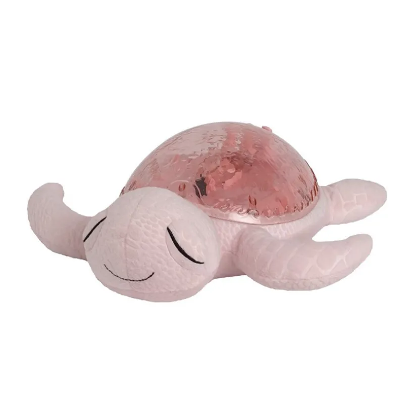 Peluche veilleuse Tranquil Turtle rechargeable rose