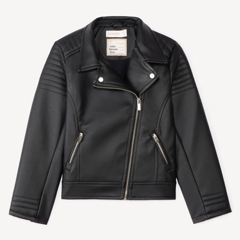 Perfecto esprit biker en simili cuir pour fille