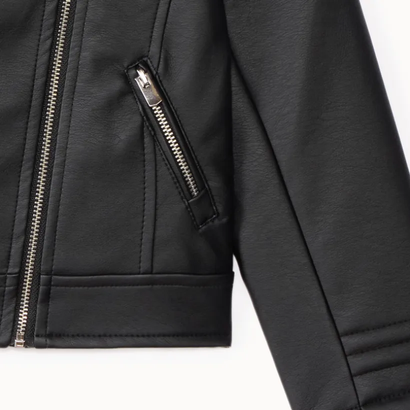 Perfecto esprit biker en simili cuir pour fille