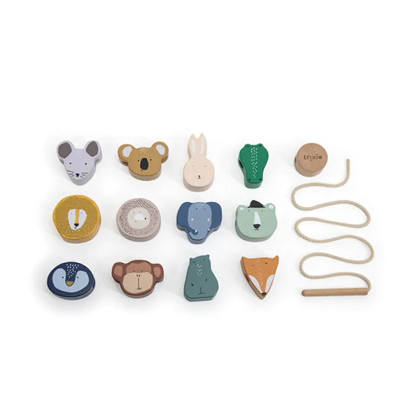 Perle en bois - Animaux