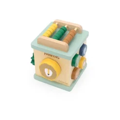 Petit cube d'activité en bois