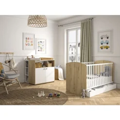 Petite bibliothèque pour commode Arthur - Blanc