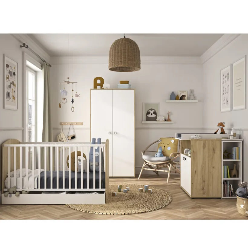 Petite bibliothèque pour commode Arthur - Blanc