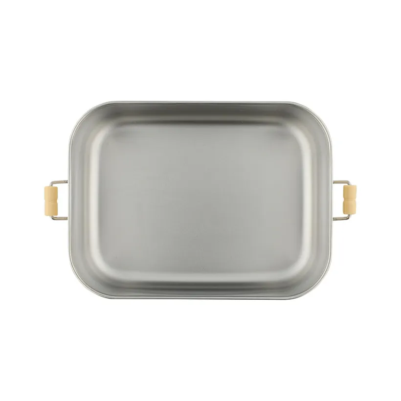 Petite lunchbox en inox Mrs. Unicorn beige