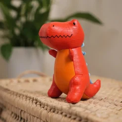 Petite peluche hochet Les Amis Dinos Rex le tyrannosaure