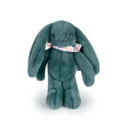 Petite peluche lapin fleurette eucalyptus 25 cm