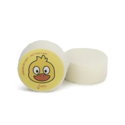 Petit galet de bain effervescent canard parfum poudre pour bébé