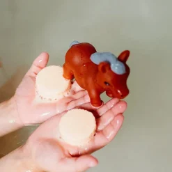 Petit galet de bain effervescent cheval parfum mangue