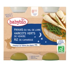 Petit pot Bonne Nuit panais haricot vert et riz bio - 2x200g