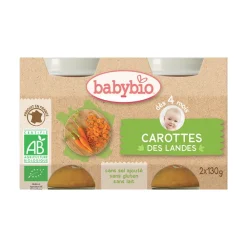 Petit pot carotte bio des Landes - 2x130g