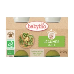 Petit pot légumes verts bio - 2x130g
