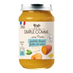 Petit pot patate douce, pâtes et colin bio 190 g