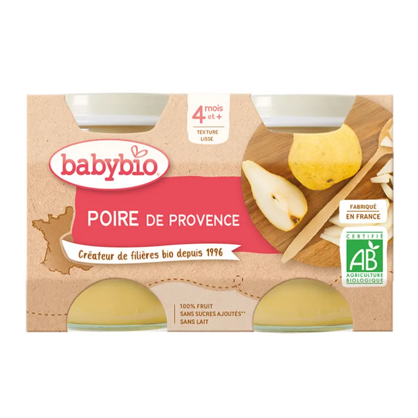 Petit pot poire de Provence bio - 2x130g