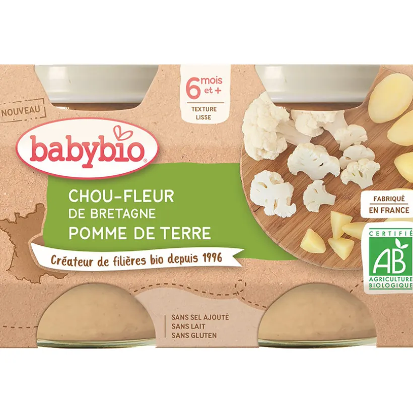 Petits pots de Chou-fleur et Pomme de terre 2x130g