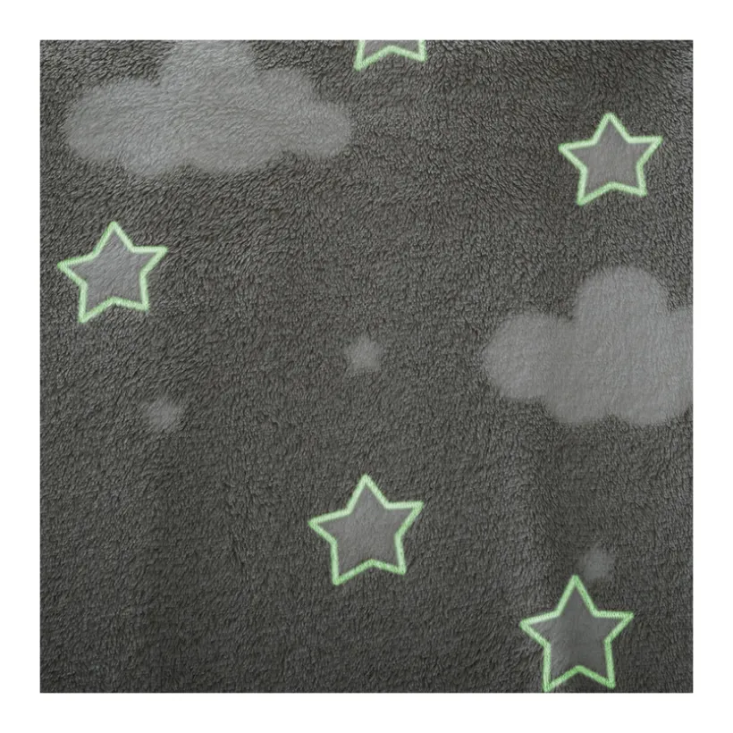 Plaid phosphorescent 125 x 150 cm - Gris