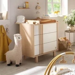 Plan à langer pour commode Nature chêne velours