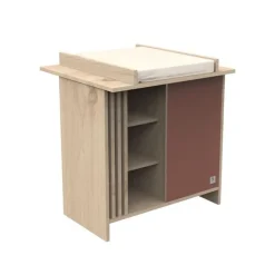 Plan à langer pour commode Tokyo aspect chêne suave