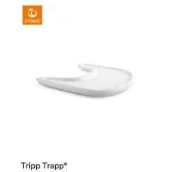 Plateau Tray pour chaise haute Tripp Trapp - Blanc