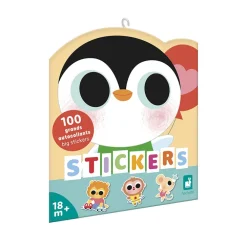 Pochette de 100 grands stickers Bébés Animaux