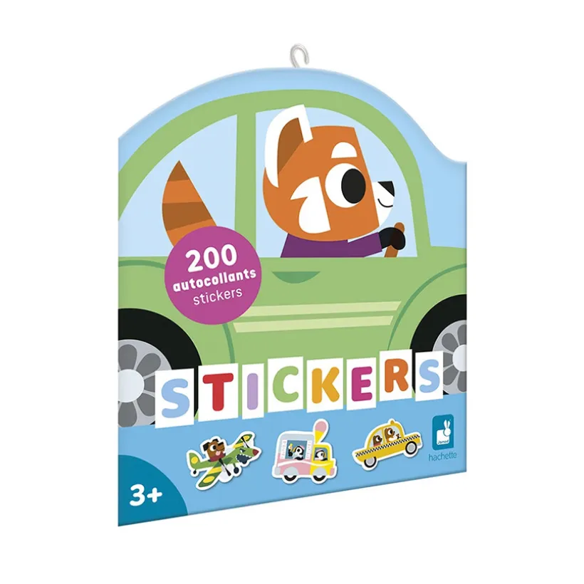 Pochette de 200 stickers Véhicules