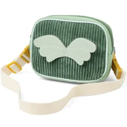 Pochette en velours avec sangle Vert Joe