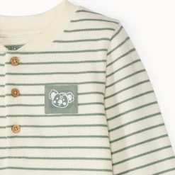 Polo bébé garçon manches longues à rayures