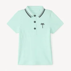 Polo manches courtes broderie fantaisie pour bébé garçon