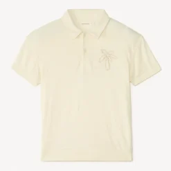 Polo manches courtes broderie palmier pour garçon