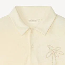 Polo manches courtes broderie palmier pour garçon