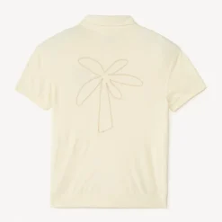 Polo manches courtes broderie palmier pour garçon