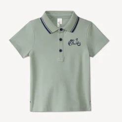 Polo manches courtes brodé scooter pour bébé garçon