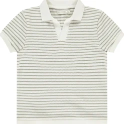 Polo manches courtes à col V et rayures pour garçon