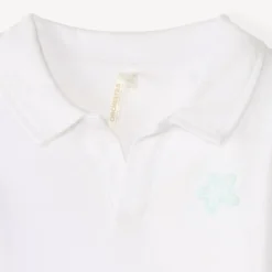 Polo manches courtes en jacquard avec broderie étoile de mer pour bébé garçon