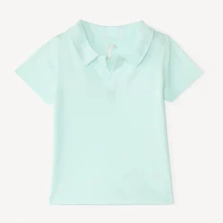 Polo manches courtes en jacquard avec broderie étoile de mer pour bébé garçon