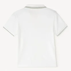 Polo manches courtes en maille fantaisie uni pour garçon