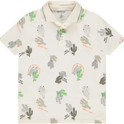 Polo manches courtes imprimé cactus pour garçon