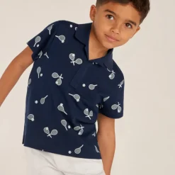 Polo manches courtes imprimé fantaisie pour garçon