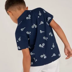 Polo manches courtes imprimé fantaisie pour garçon