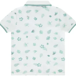 Polo manches courtes imprimé feuilles pour garçon