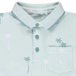 Polo manches courtes imprimé palmiers pour garçon