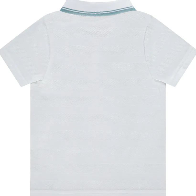 Polo manches courtes print fantaisie pour bébé garçon