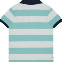 Polo manches courtes rayé broderie palmier pour garçon