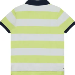 Polo manches courtes rayé broderie palmier pour garçon