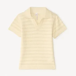 Polo manches courtes tricot fantaisie ajouré pour bébé garçon